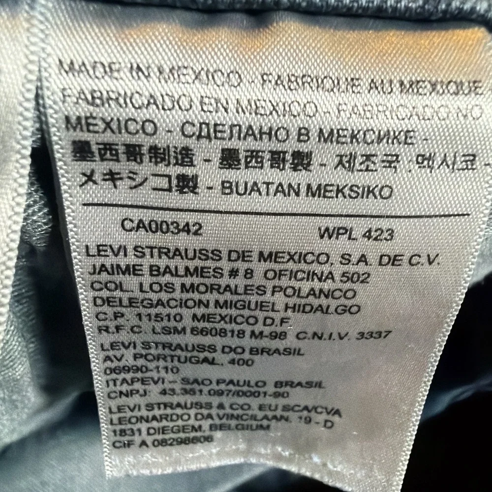 Levi's 505 Regular Fit Jeans Men's 36x32 Blue Denim Straight Leg